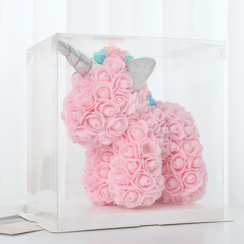 Christmas Valentine's Day Gift Rose Bear Mini Rose Unicorn Small Size Creative Birthday Gift Girlfriend