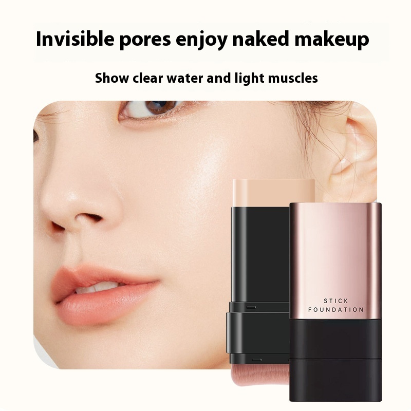 Korea Flawless Water Essence Foundation Stick Concealer Makeup Lasting Makeup Brush