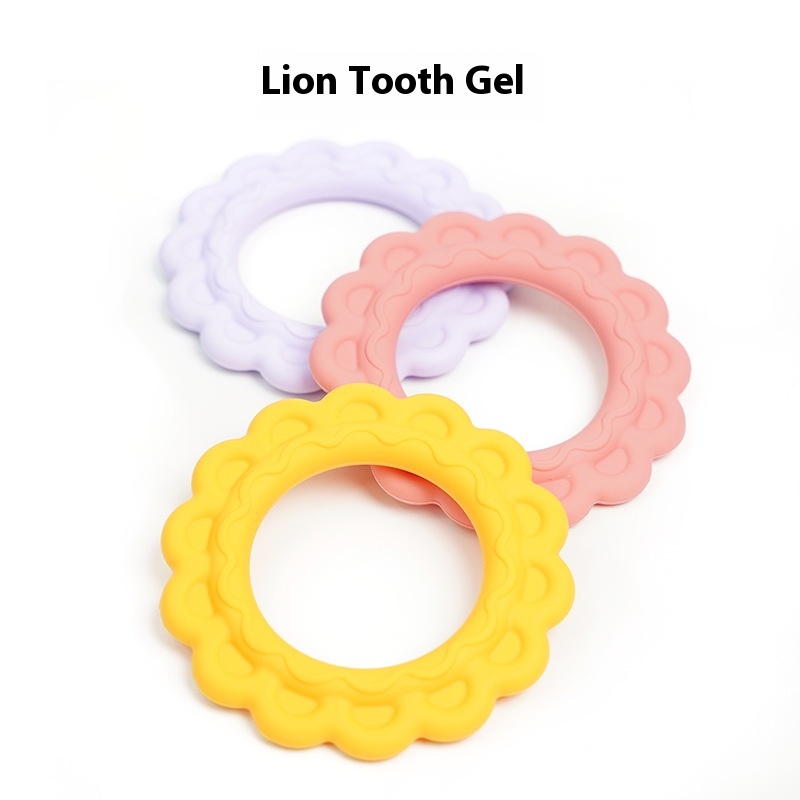 Baby Teether4-piece Set Lion Bracelet Food Grade Silicone Children Teething Stick Mother And Baby Toys Bite Joy
