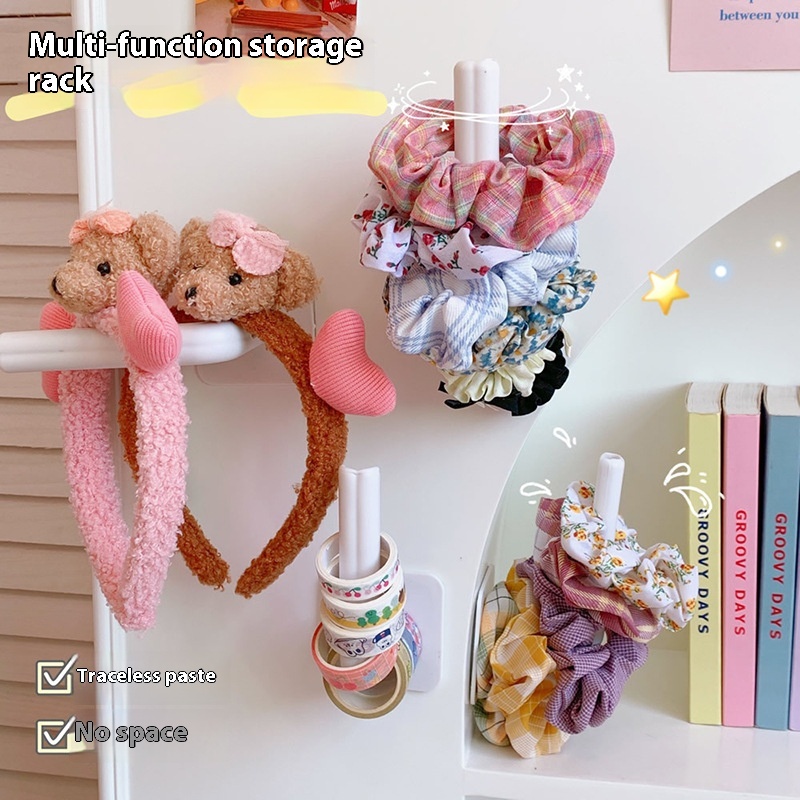 L-shaped Hook Strong Adhesive Punch-free Student Dormitory Wall Hanging Wall Long Large Traceless Adhesive Hook Jewelry Rack