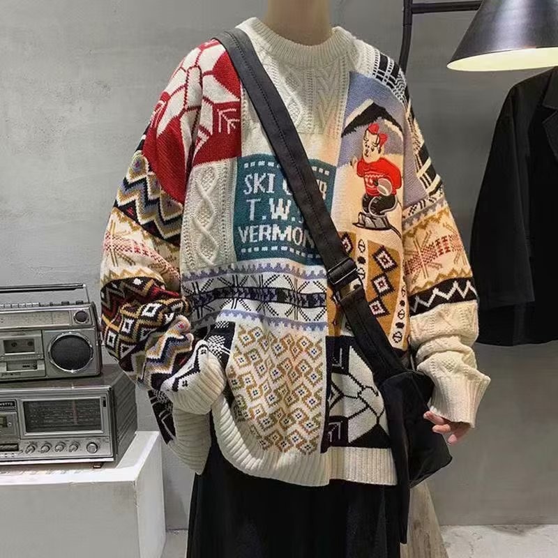 Christmas Sweater:Fleece-Lined Thickened Knitwear For Warmth