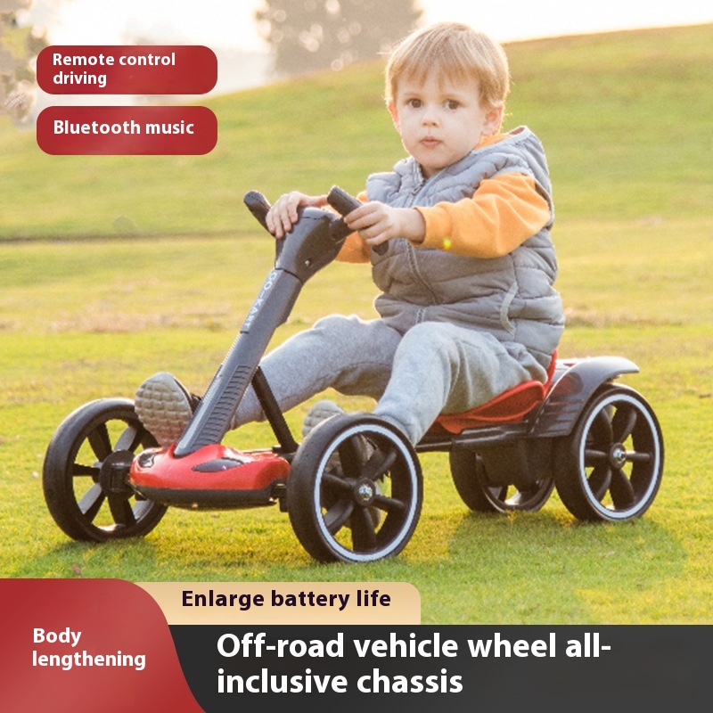 Lightweight,tallation-free,Foldable Children's Electric Kart For Children Aged3-8 Years Old,Electric Car