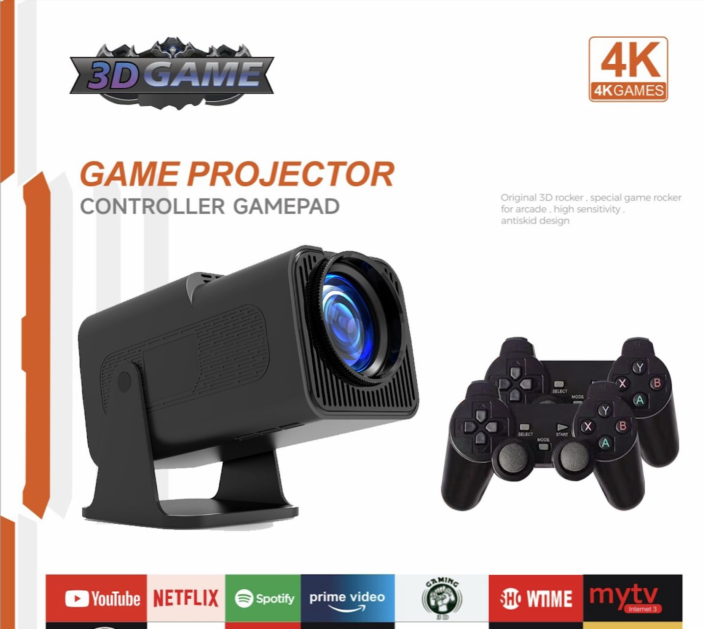 Gaming Projector HY320/4 KAndroid11 HDConsole