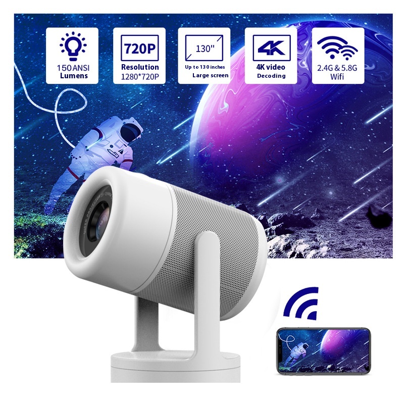 Home Projector Cloud Mount Mini Cannon HDPortable Outdoor Wi Fi Home Theater Projector