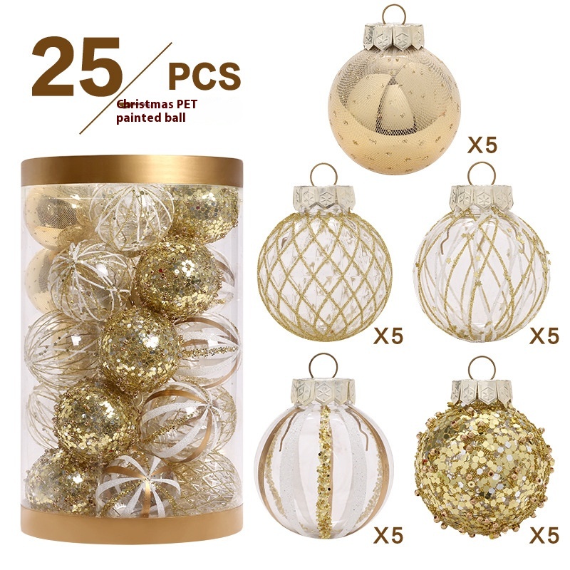 Product Christmas Decorations Platinum Boutique PETPainted Christmas Ball Set Christmas Tree Decoration Ball