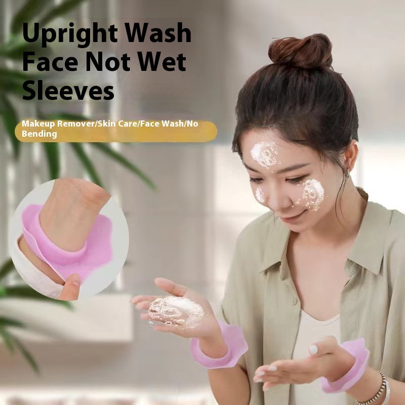 Zhang Yuke Silicone Makeup Remover Waterproof Wristband Anti-drip Face Wash Moisture-proof Cuff Children And Adult Splash-proof Wristband
