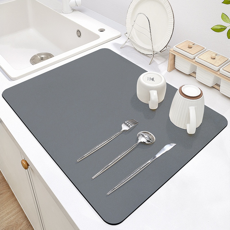 Modern Simple Kitchen Drain Pad Household Bowl And Dish Absorbent Pad Stove Wash-freeulation Pad Table Top Non-slip Pad
