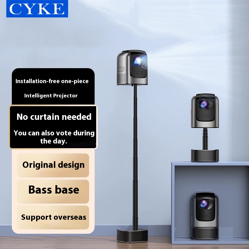 CYKEProjector Bedroom High Lumen Home Theater Dormitory Small Projector HDMIOffice Mobile Phone Projection