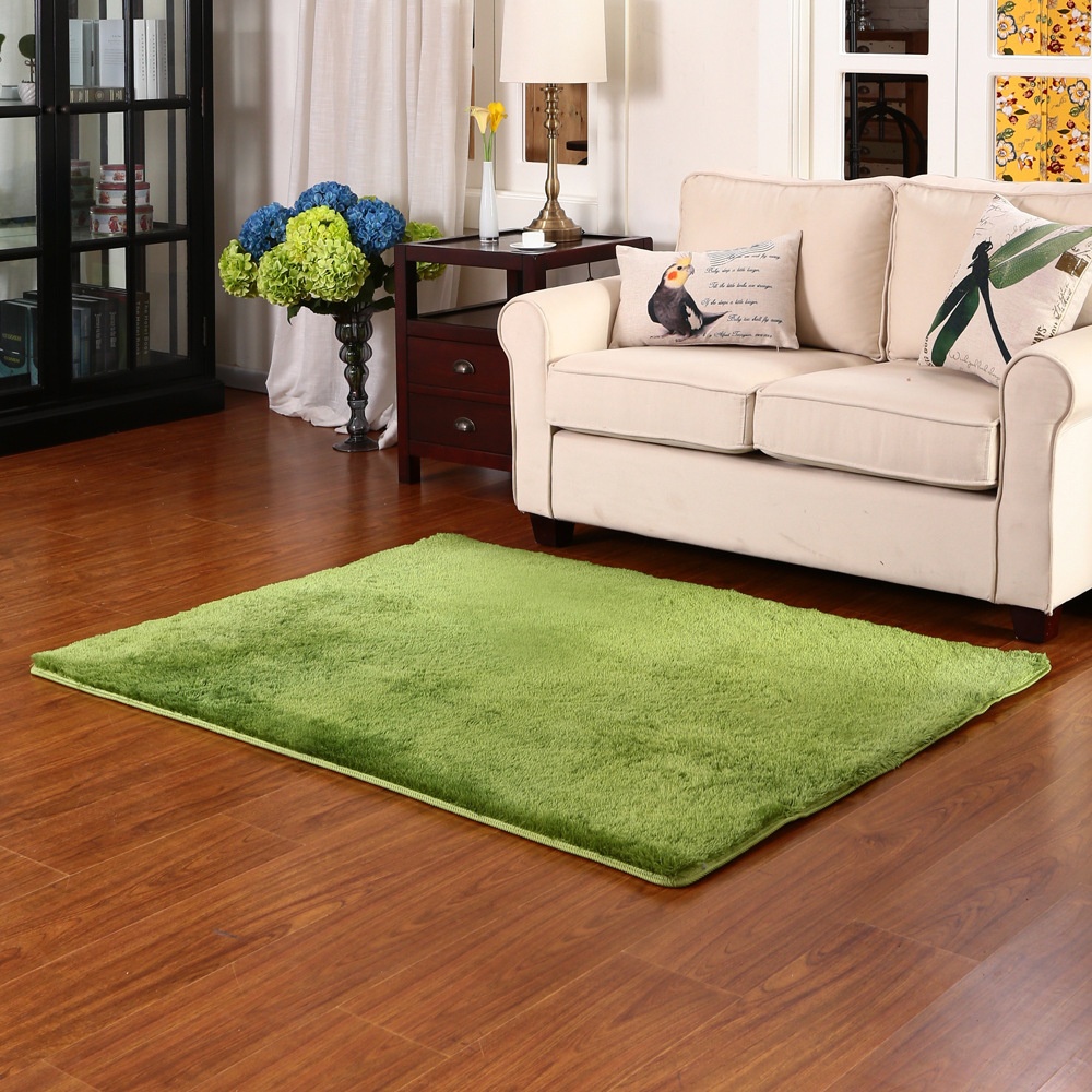 SCarpet Ultra-soft Smooth Silk Wool Carpet Door Mat Living Room Bedroom Carpet Can Be Carpet