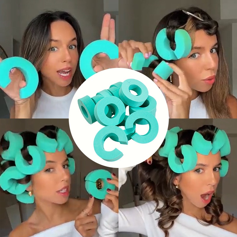 C-type Hair Curler Fluffy Hair No Heat Curler Does Not Damage The Hair Sleep Curler Portable Curler