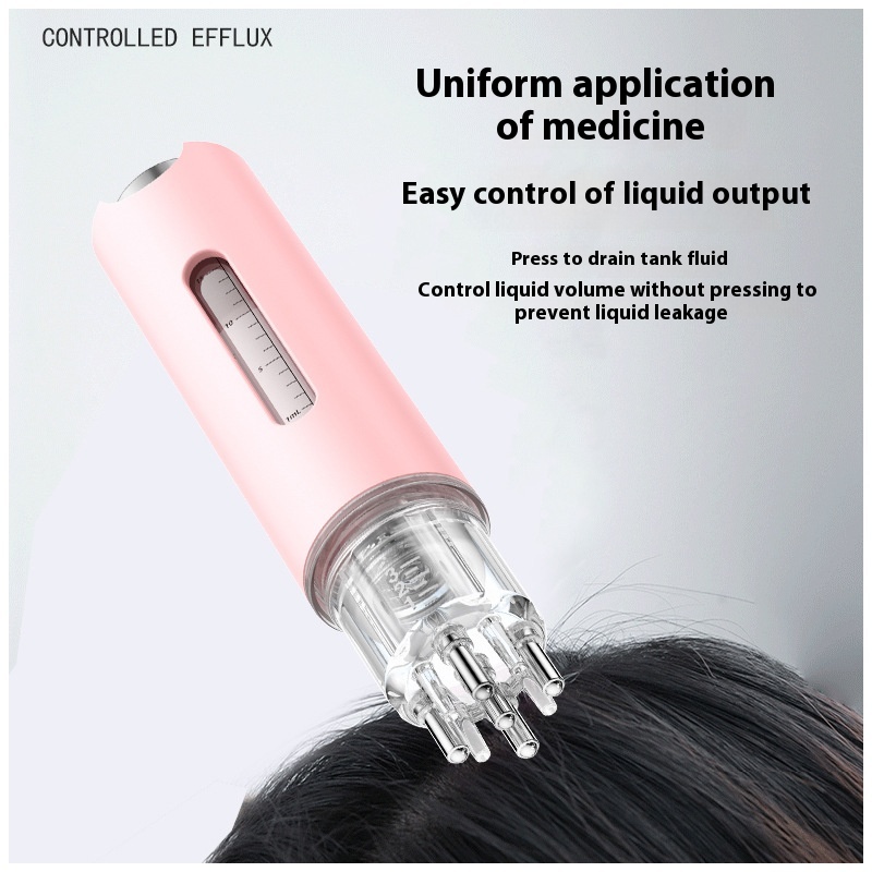 Minnow Scalp Applicator Silicone Quantitative Scalp Liquid Guide Comb Transparent Hair Growth Liquid Massager1ml Smear Comb
