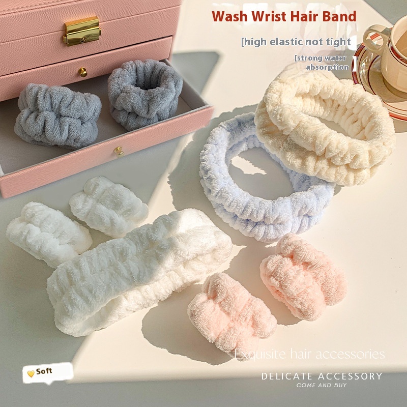 Washing Face Wrist Band Anti-humidity Absorbent Headband