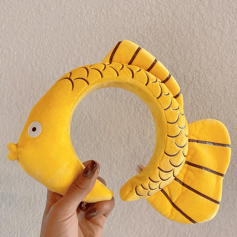 Creative Internet Celebrity Small Fish Headband Headdress Cute Girly Selfie Headband Face Wash Hairpin Headband Female