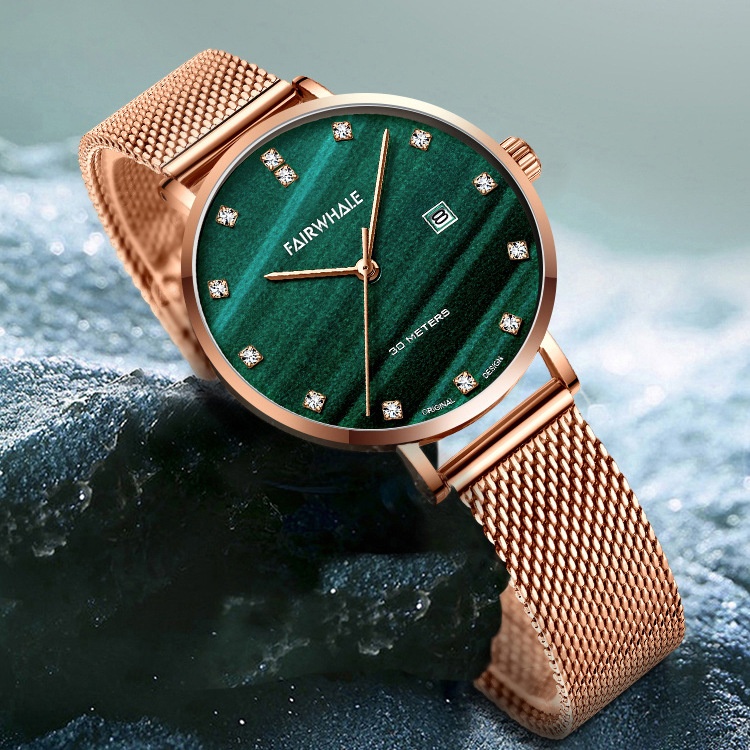 Mark Fairwhale Watch For Women Small Green Watch Light Luxury Simple Style Temperament Waterproof Vibrato Hot Luxury Watch