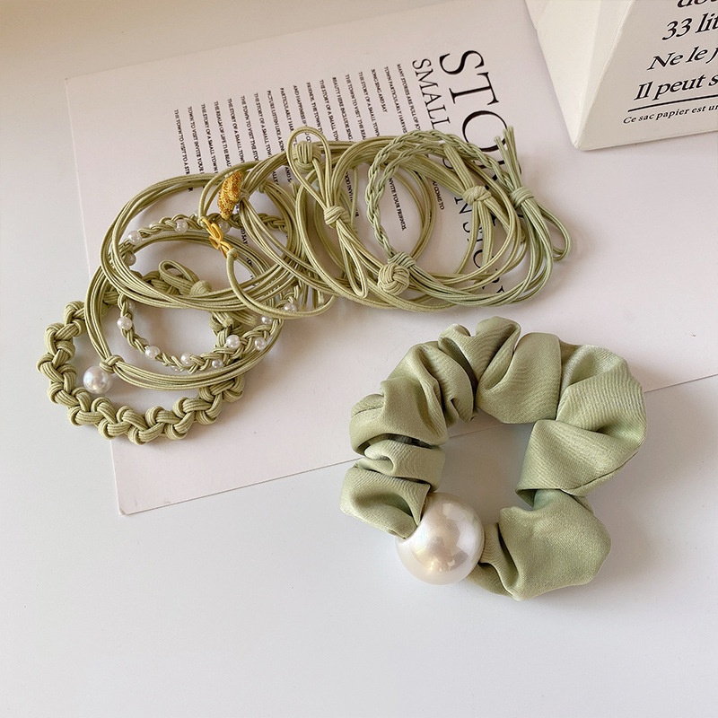 Internet Celebrity Bag Hair Rope Simple Hair Elastic Band Female Korean Hair Ring Small Leather Head Rope Style