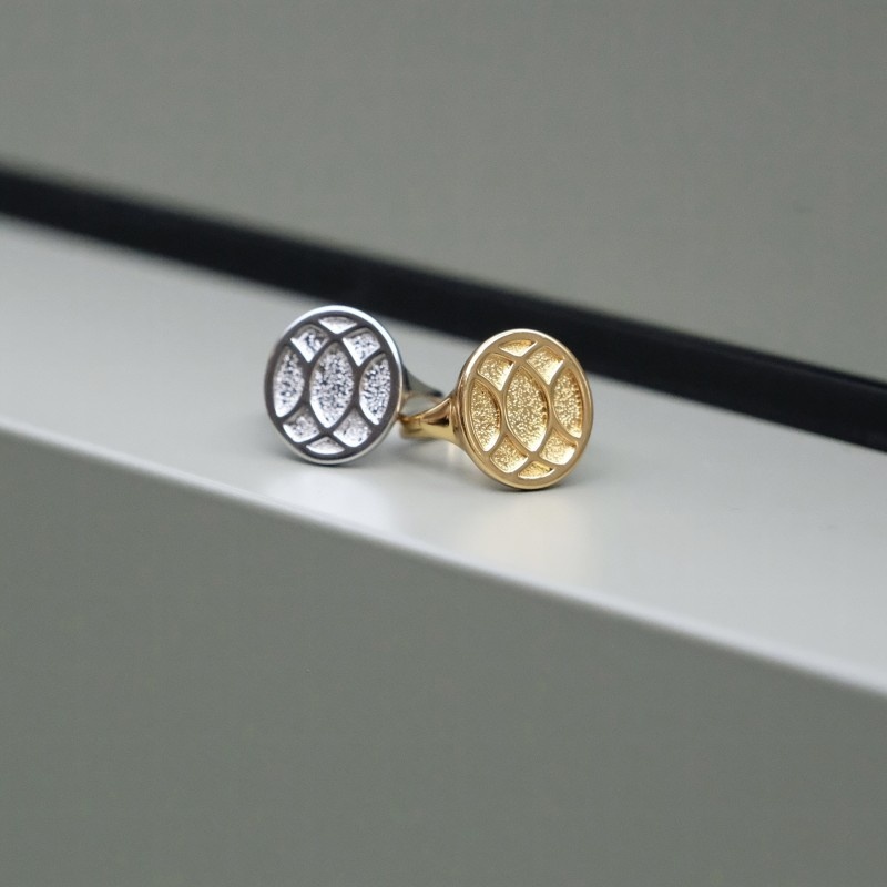 Single Ring Silk Scarf Buckle Women's Scarf Buckle Accessories Small Simple Versatile Professional Shirt Clothes Buckle Style