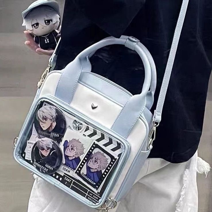 Japanese Style Cute Sports Millet Display Crossbody Single And Double Shoulders Small Food Small Square Pain Bag