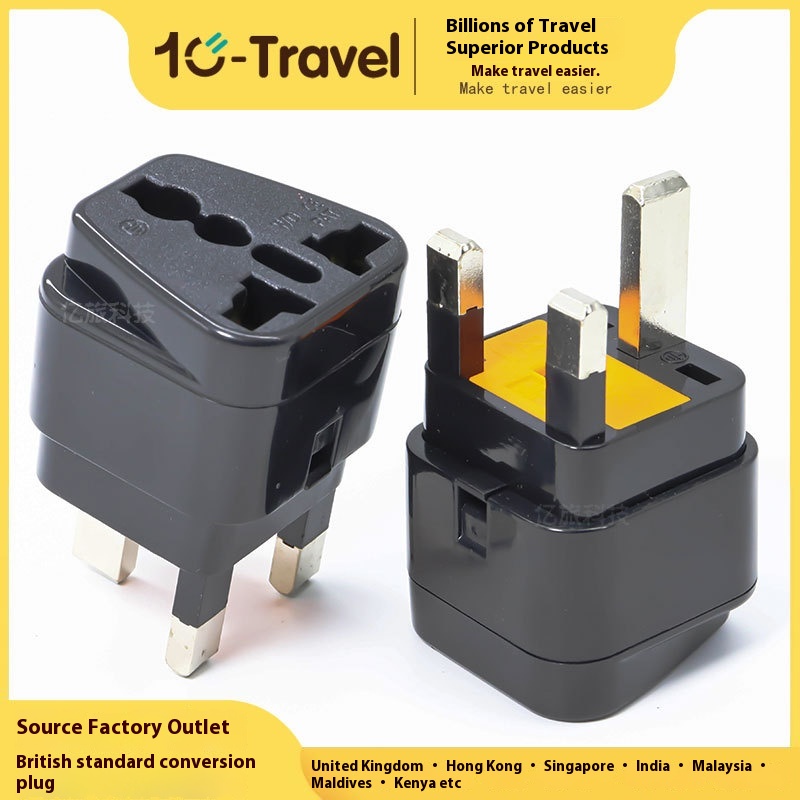 British Standard Conversion Plug Multi-purpose British Standard Conversion Head UKHong Kong Singapore Travel Conversion Plug WD-7 S