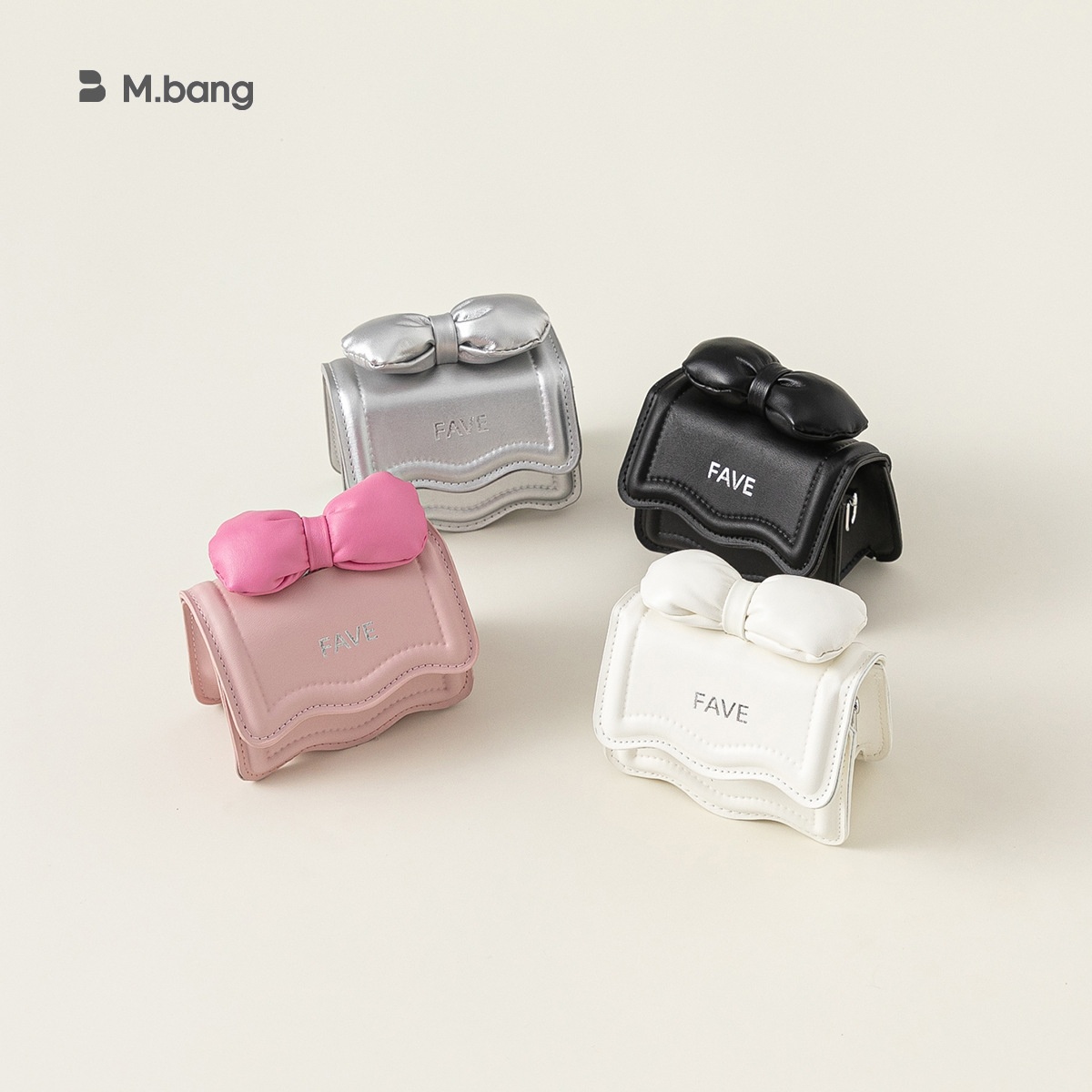 Selection Handbag Girl's Bow Mini Square Bag Girl's Shoulder Bag Fashionable