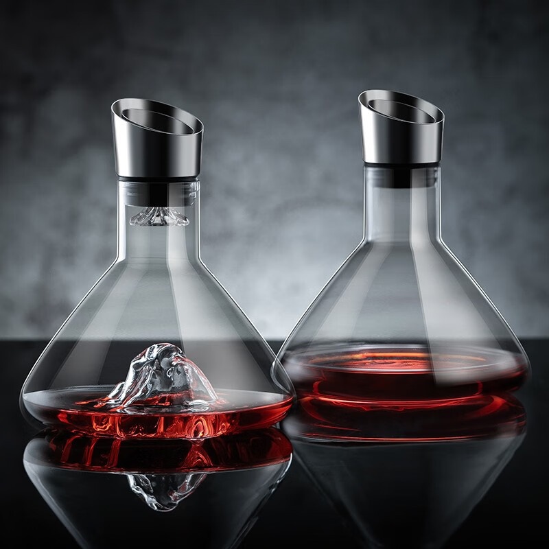 Luxury Iceberg Waterfall Decanter Glass Wine Pot Quick Filter Wine Red Wine Dispenser High
