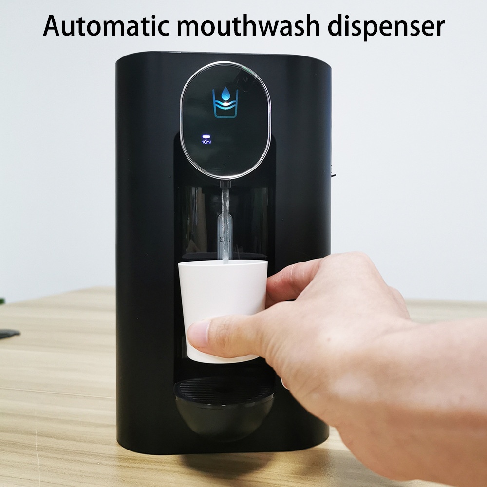 Smart Mouthwash Machine Wall Mounted Automatic Induction Mouthwash Dispenser Rechargeable Household Oral Cleaning Liquid With Cup