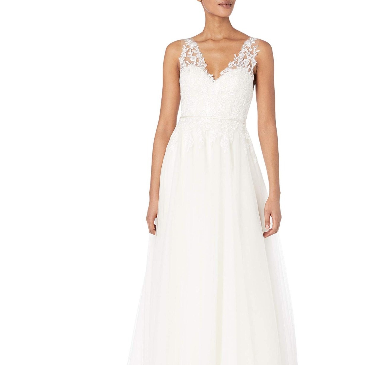 European And American Lace Tulle Wedding Dress Summer Wedding Dress Fashionable Sexy Slim Forest Banquet Travel Photography Yarn