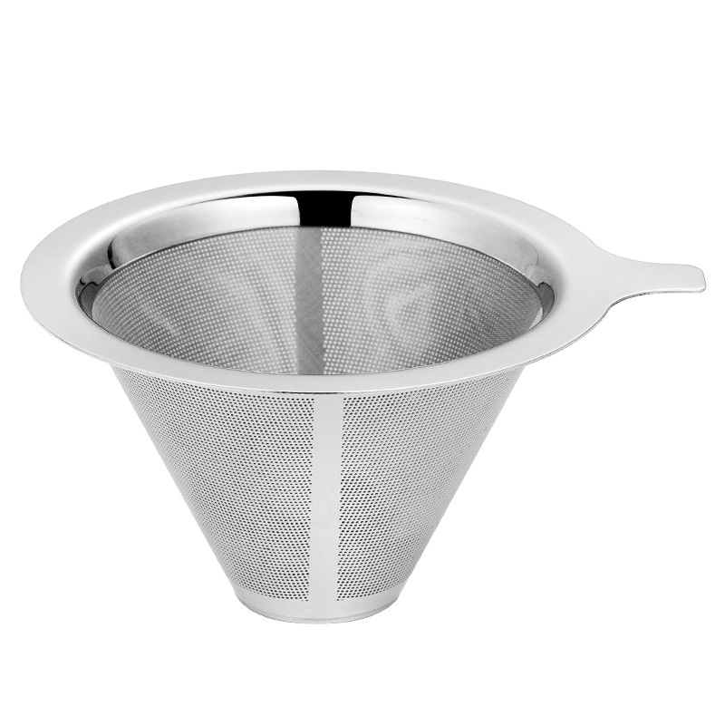 300 Mesh Stainless Steel Coffee Filter,Double Layer Filter Core,Easy To Clean