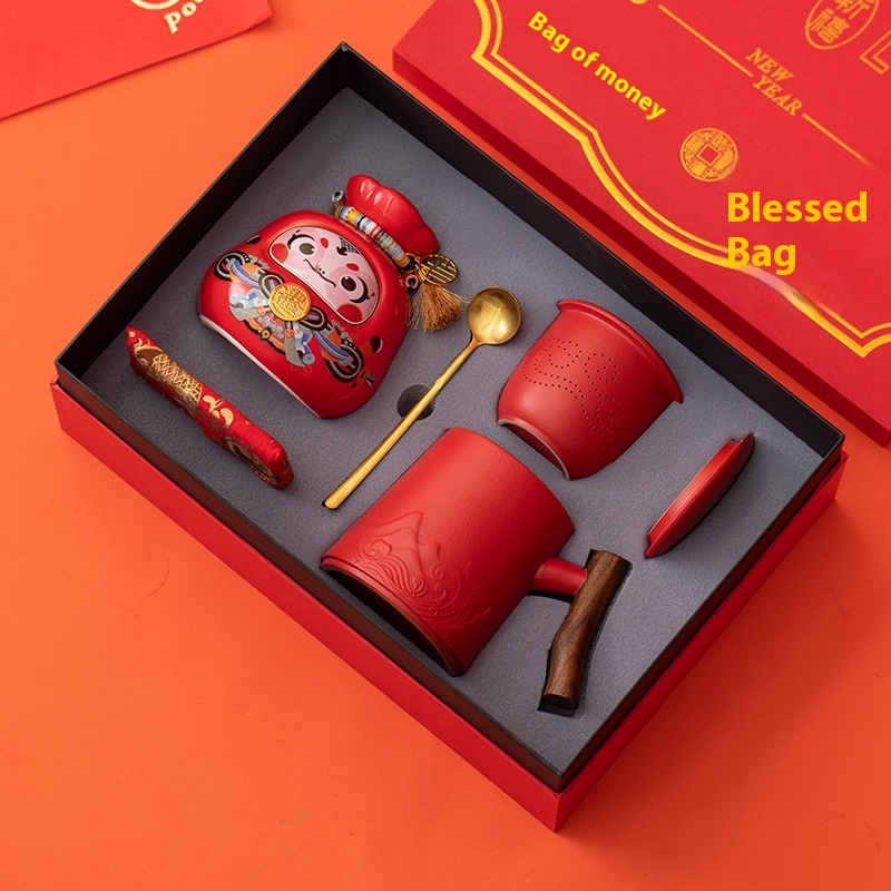 Year Of The Snake Zodiac Ceramic Gifts Suit Decoration Company Opening Business Annual Meeting Gifts Creative National Tide Accompanying Gifts