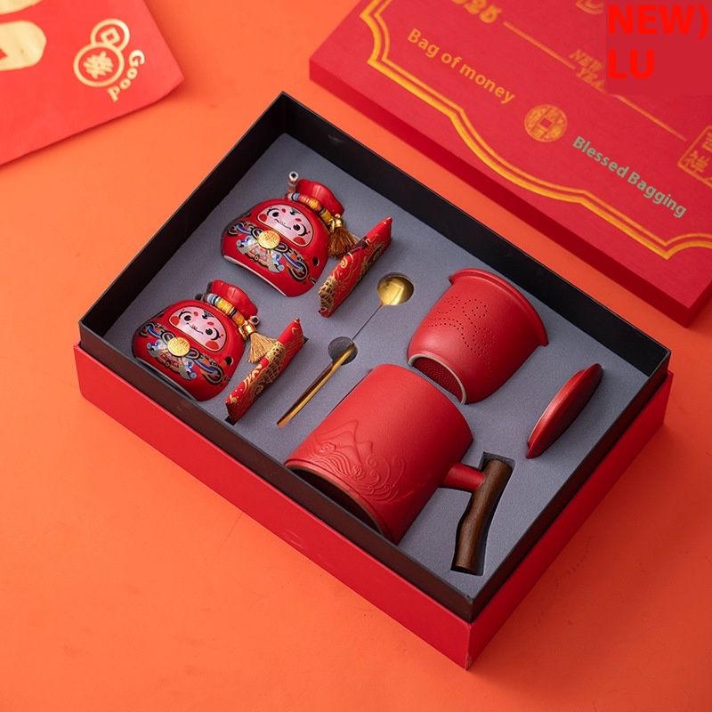 Year Of The Snake Zodiac Ceramic Gifts Suit Decoration Company Opening Business Annual Meeting Gifts Creative National Tide Accompanying Gifts