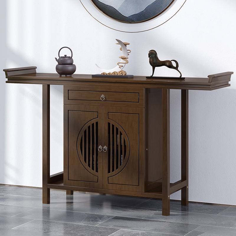 One Piece Of Buddha Table For Household Wealth God Table In The Middle Hall For Offering Candles And Incense Chinese Style Wall Table