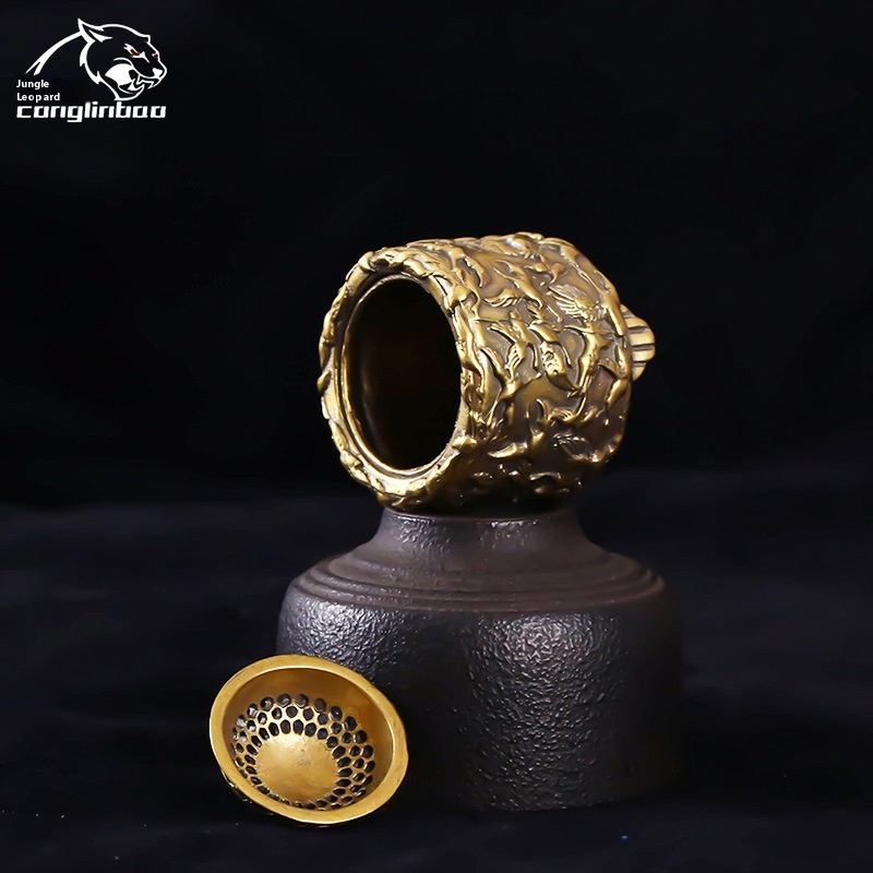 Brass Crane Incense Holder Agarwood Sandalwood Incense Burner Home Indoor Incense Coil Incense Burner Creative Ornaments Small Copperware