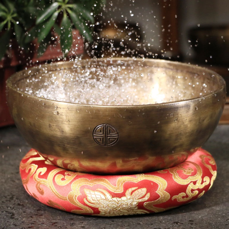 Nepalese Handmade Buddha Sound Bowl Planetary Energy Buddha Sound Bowl Copper Chime Yoga Full Moon Singing Bowl