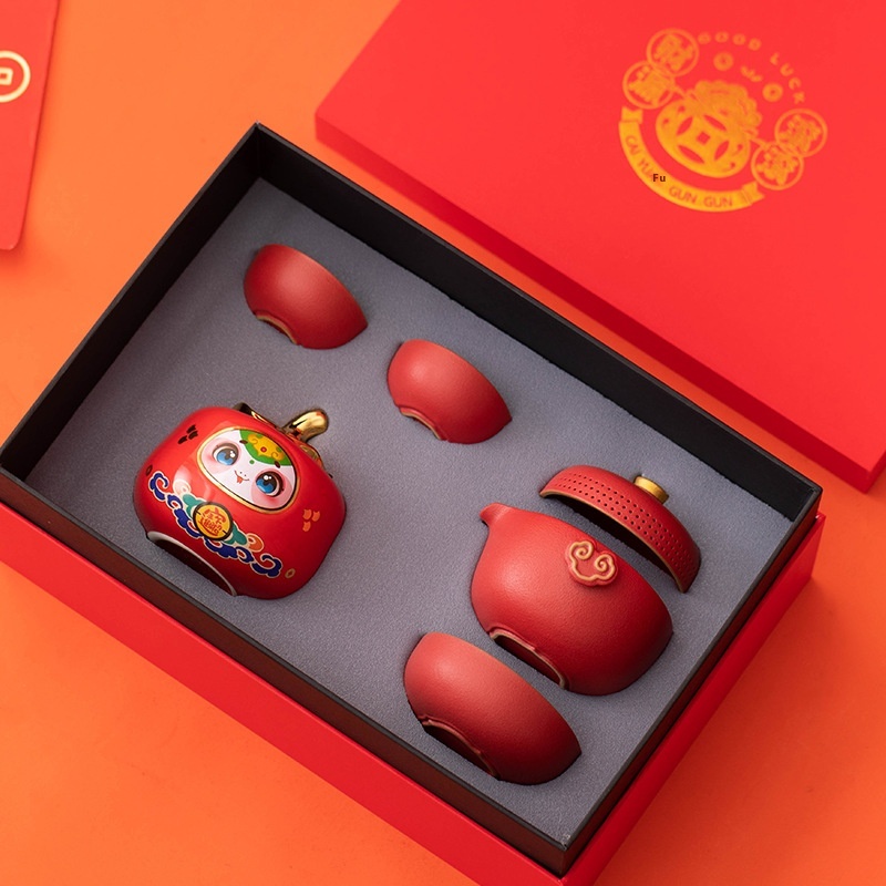 Year Of The Snake Decoration Mascot Zodiac Ceramic Decoration Cartoon Piggy Bank Lucky Year Creative Gift Jewelry