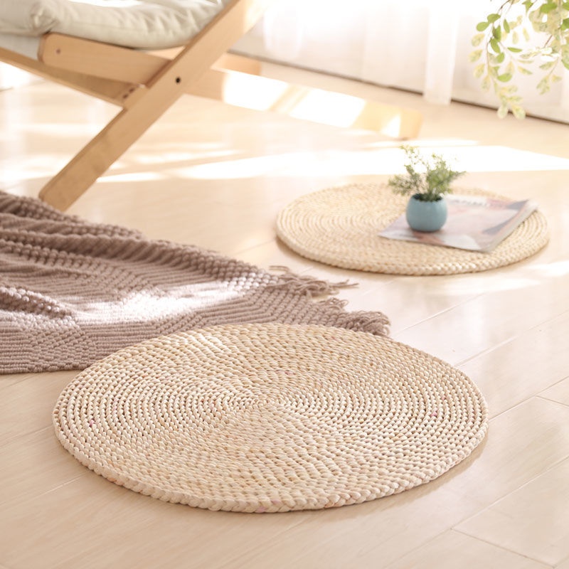 Straw Futon Cushion Floor Household Japanese Handmade Meditation Meditation Mat Tatami Bay Window Round Lazy Mat