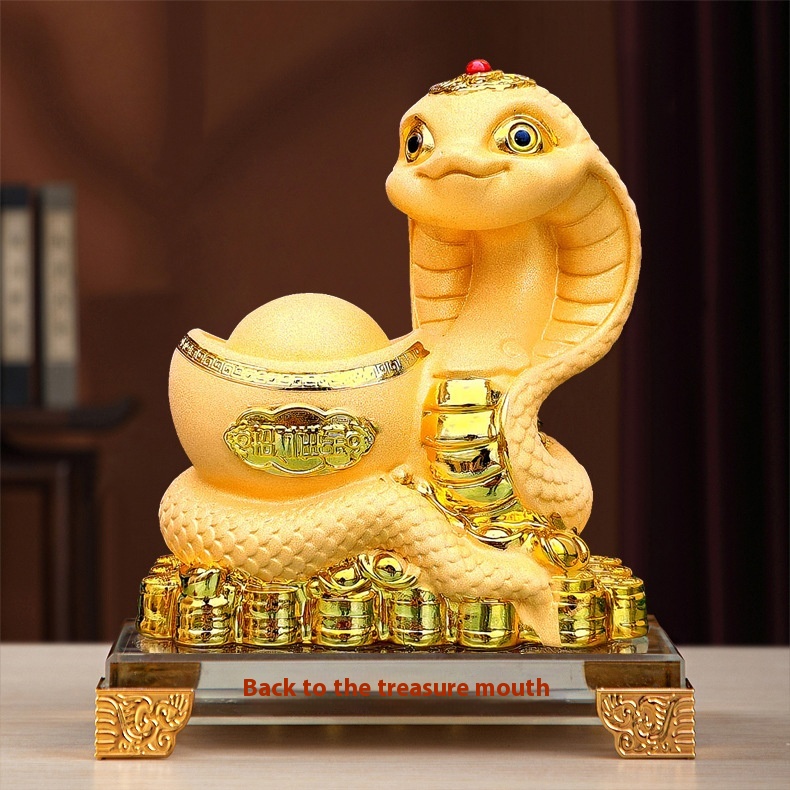 The Snake Cashmere Gold Snake Ornaments Crafts Zodiac Snake Gifts
