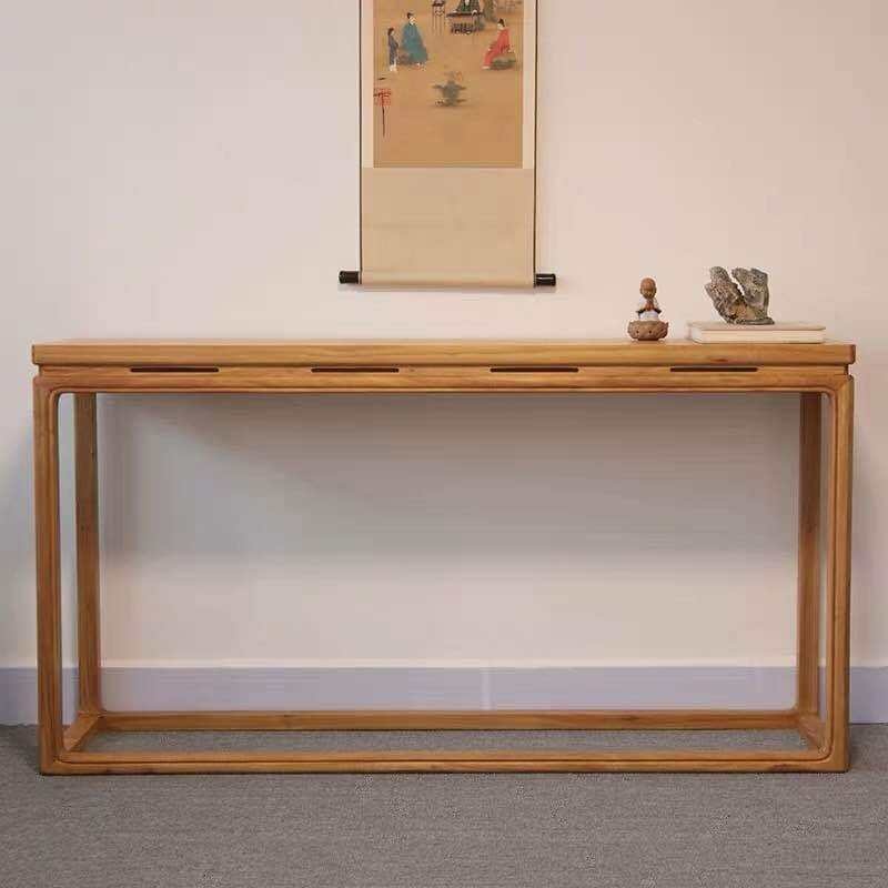 Black Walnut Table Simple All Solid Wood Table Table Modern Entrance Table Chinese Antique Furniture Fragrant Table Buddha Table