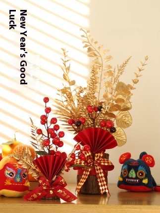 Year Decoration Year Of The Snake Year's Day Decoration Ornaments Shop Home Bar Desktop Scene Decoration Supplies