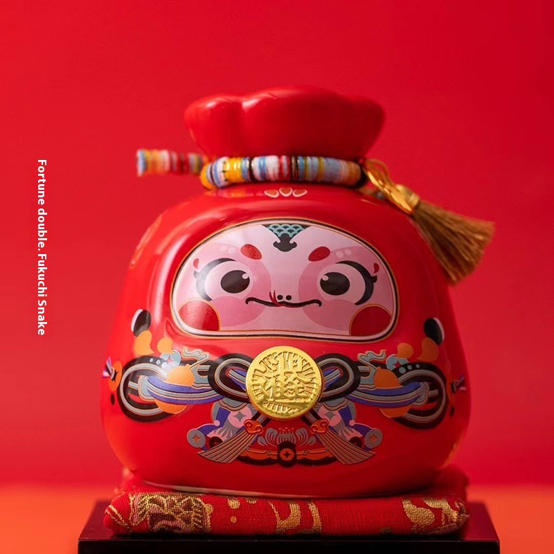 Zodiac Snake Ornaments Desktop Pendant Home Accessories This Year Of Life Meeting Gift Year Of The Snake Mascot Hand-made Piggy Bank