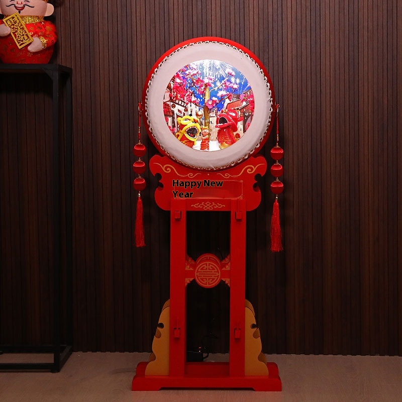 Snow Extra Large Gongs And Drums Ornaments Creative Year Decorations Hotel Shopping Mall Year Scene Atmosphere Props