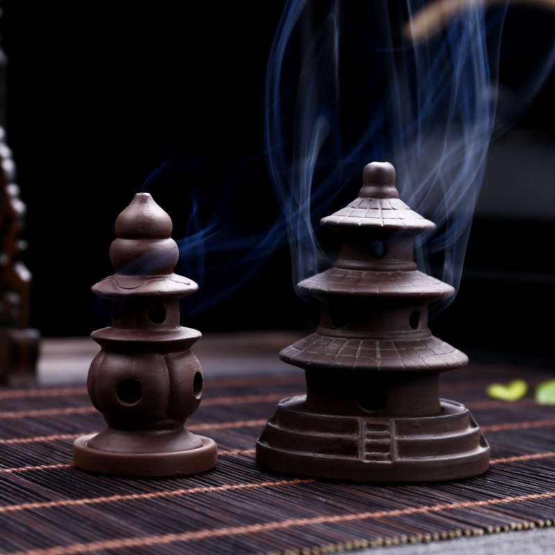 Creative Small Cone Incense Burner Ceramic Ornaments Home Indoor Sandalwood Agarwood Ornamental Small Aromatherapy Burner