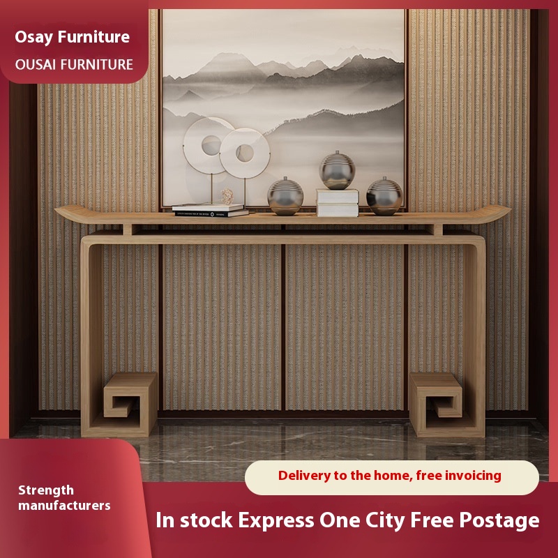 Chinese Style Entrance Table Solid Wood Entrance Table Table Modern Simple Entrance Cabinet Chinese Style Desk Wall Desk