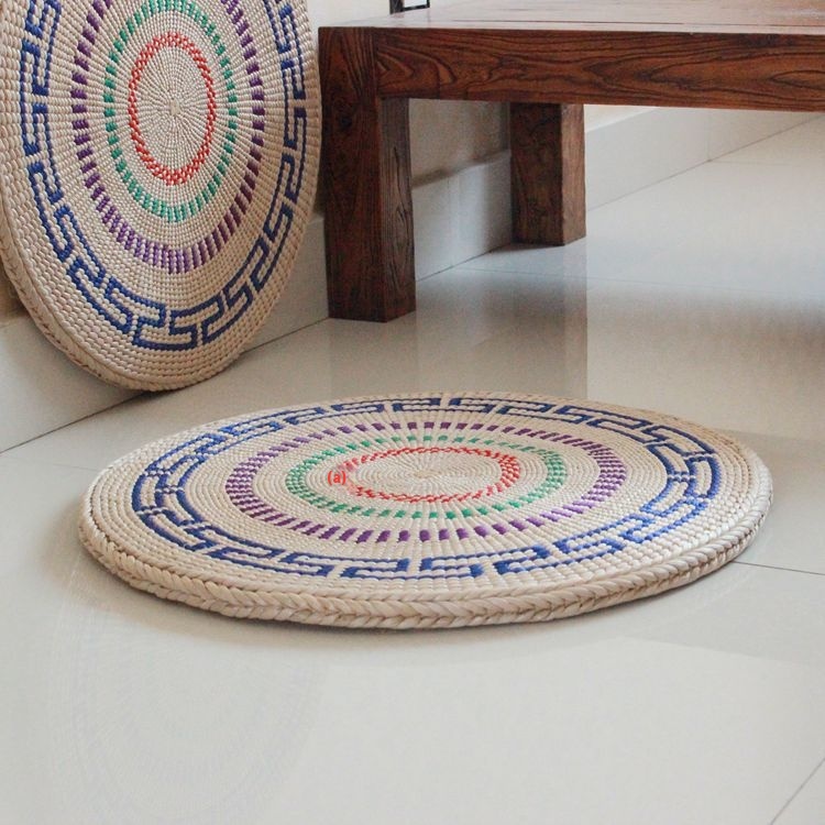 Exquisite Sitting Mat Pure Straw Futon Meditation Mat Sitting And Worshipping Buddha Tatami Sitting Mat Thickened Tea Ceremony Pastoral Cushion