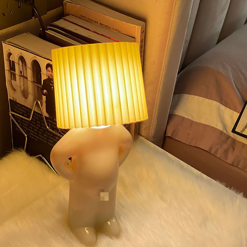 Light Bulb Sentimental Table Lamp Creative MRPShy Table Lamp ALittle Shy Boy Little Naughty