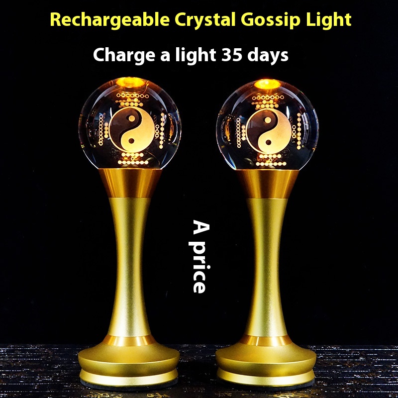 Rechargeable Lights Taoist Led Pair Of Home Divine Tablet Gossip Divine Table Lamp Hall Mouth Supplies Table Crystal Everlight