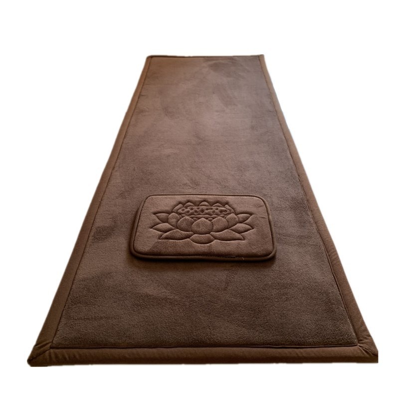 1 PKNThickened Smooth Big Worship Mat Big Worship Mat Long Head Meditation Mat Zen Worship Mat Kowtow Big Head108 Worship Mat