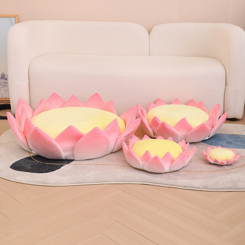 Lotus Cushion Good Luck Lotus Lotus Sit On The Floor Good Things Home Group Pu Lotus Cushion Ass Cushion Kneeling Points