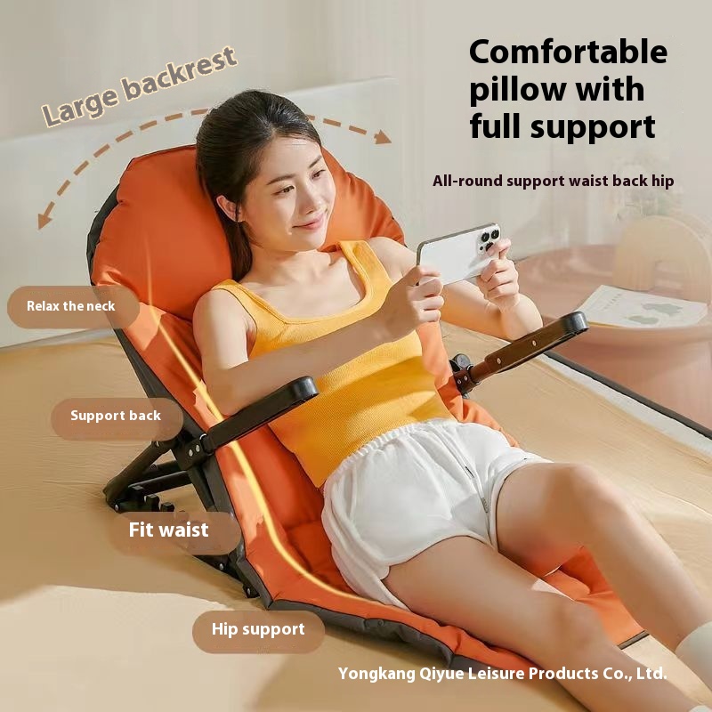 College Dormitory Artifact Outdoor Folding Chair Lazy Bed Reclining Chair Chair Soft Tatami Folding