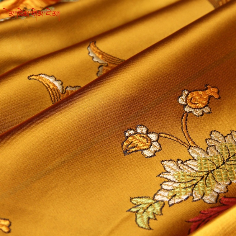 Eight Auspicious Thickened Silk Embroidery Jacquard Hada Bulk Dery Free Shipping Silk Hada Fine Silk Cloth Large Size