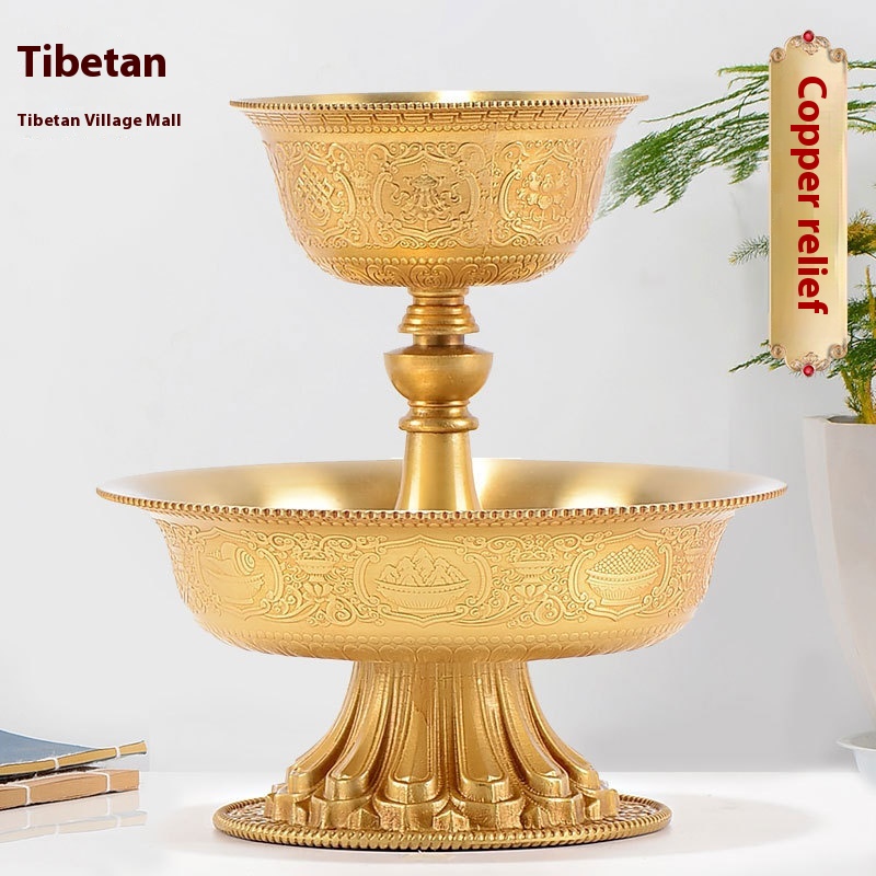 Eight Auspicious Offering Cups,Home Buddhist Supplies,Offering Utensils,Auspicious Eight Treasures,Buddha Offerings,Wine Cups,Copper Guardian Cups