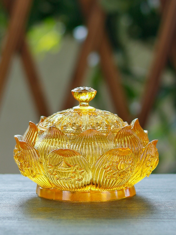 Ancient Glazed Incense Incense Incense Household Indoor Incense Incense Sandalwood Incense Tea Ceremony Ornaments Lotus Eight Jixiang Incense Incense Incense Incense Incense Furnace Gifts